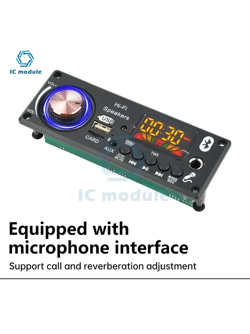 Diymore MP3-декодер D185BT Bluetooth 5.3, цвет Package A, черный, фото 5