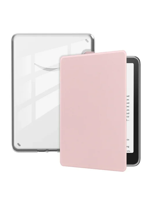 Нет бренда Прозрачный чехол для Amazon Kindle Розовый, розовый