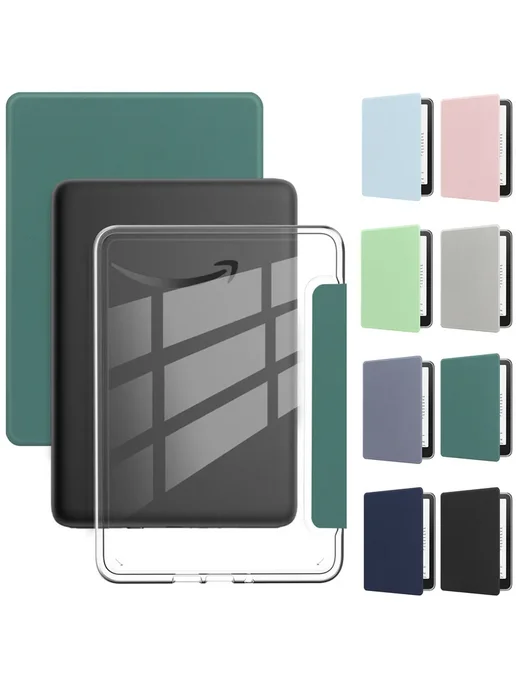 Нет бренда Прозрачный чехол для Amazon Kindle Розовый, розовый, фото 2