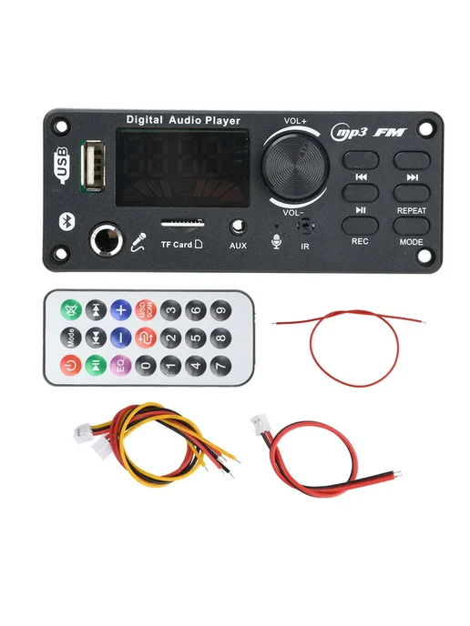 DIY NOW MP3 WMA WAV Декодер плата Bluetooth 5.0, красный, фото 2