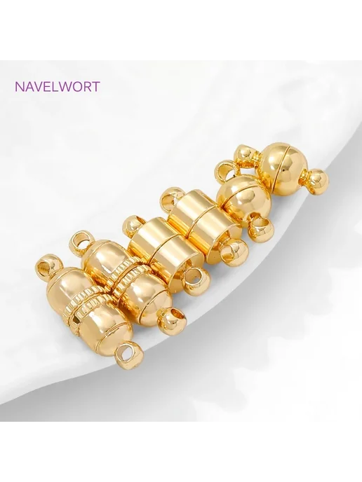 NAVELWORT Застежки для браслетов 2 шт, Rhodium Plated, серый, фото 4