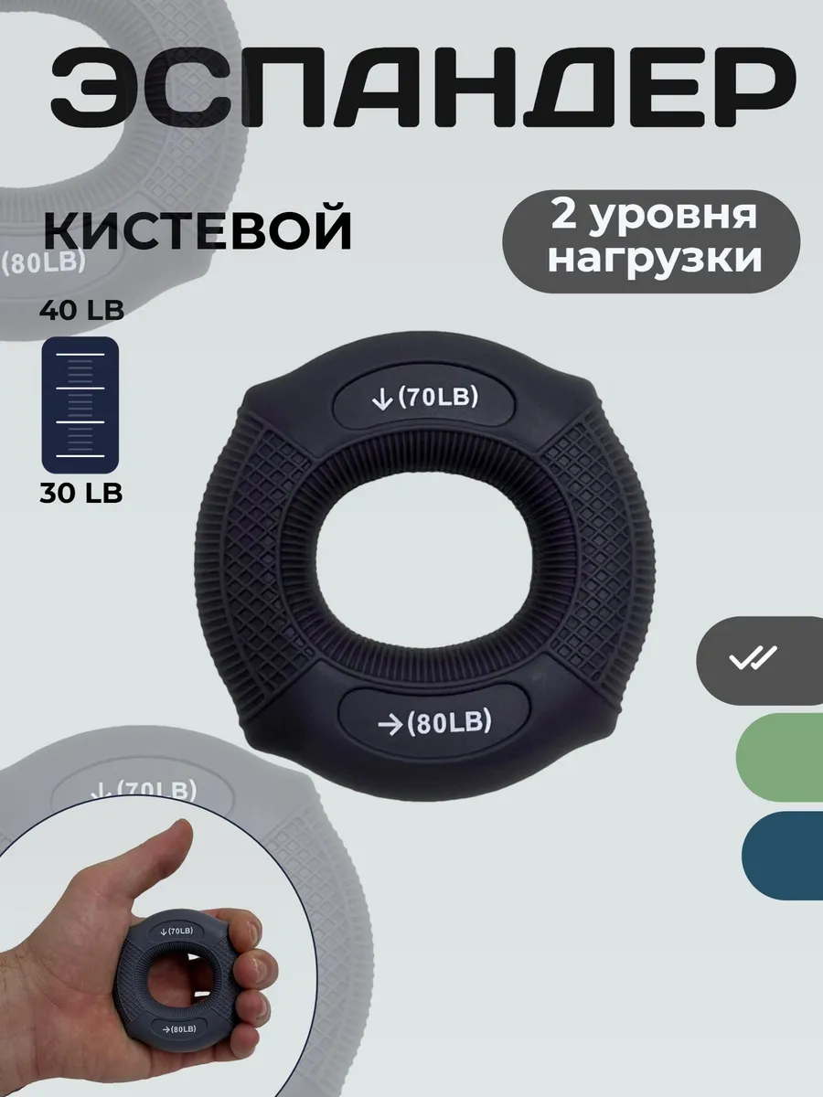 Эспандер кистевой для рук 70-80lb (31-36кг)