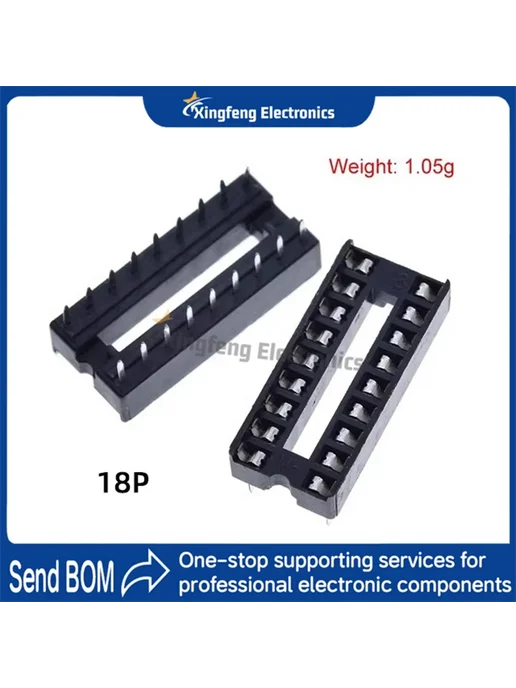 Нет бренда Розетки для микросхем DIP 1PCS DIP-6P, 1 шт, фото 5