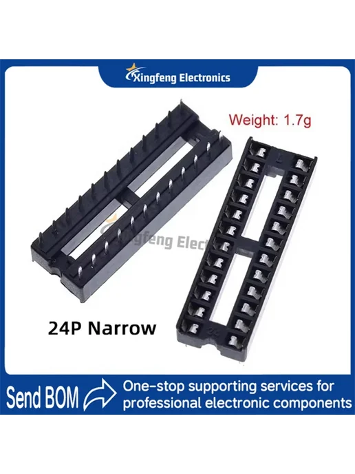 Нет бренда Розетка DIP-6P черная, 5 шт, 5 шт, фото 6