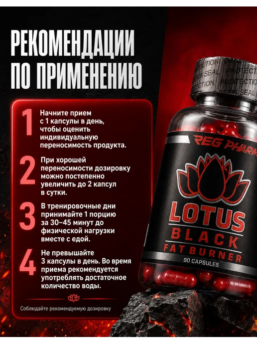 Reg Pharm Lotus для похудении жиросжигатель мощный, вариант, фото 2