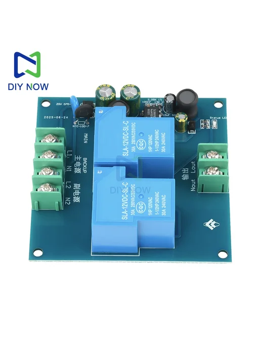 DIY NOW Двухвходной автоматический переключатель 90-220В 30А, вариант, фото 2