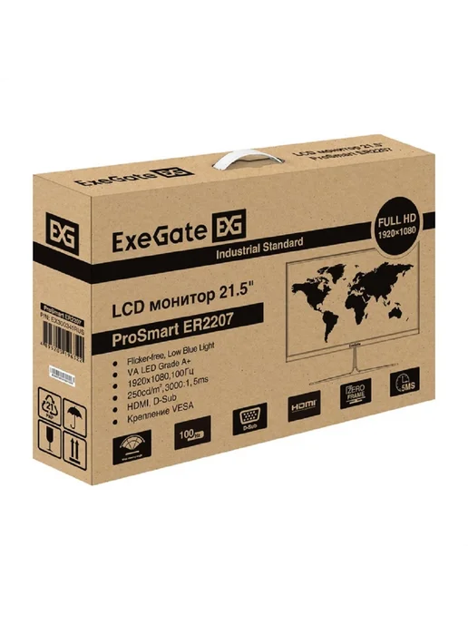 EXEGATE Монитор для ПК 21.5" EX300341RUS VA 1920 x 1080 100Гц, 1920x1080, фото 6