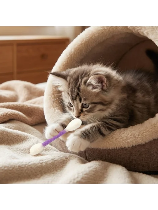 Набор кот. игрушек с котней, 6 шт. для когтей, гигиены, 6 шт