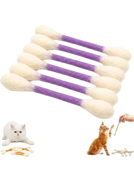 Набор кот. игрушек с котней, 6 шт. для когтей, гигиены, 6 шт, фото 3