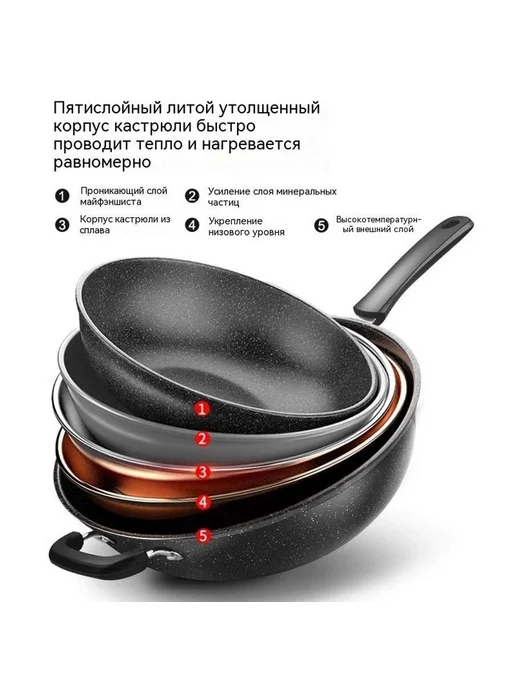 Кастрюля 34cm, в упаковке 1,6 кг, фото 4