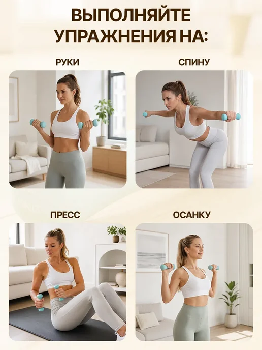GT Гантели 0.5 кг 2 шт в форме кости с неопреновым покрытием, 500 г, 2 шт, фото 7