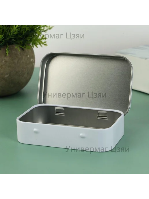 Коробка для хранения длина 9.5 см, ширина 6 см, высота 2 см, серый, фото 7