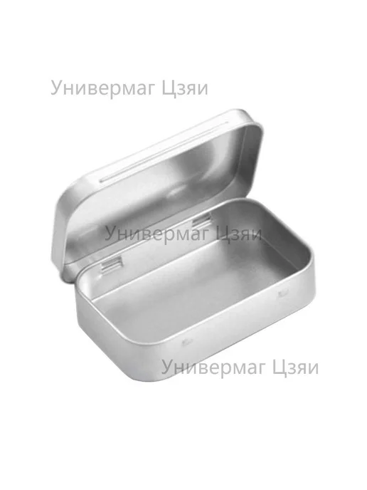 Коробка для хранения длина 9.5 см, ширина 6 см, высота 2 см, серый, фото 8