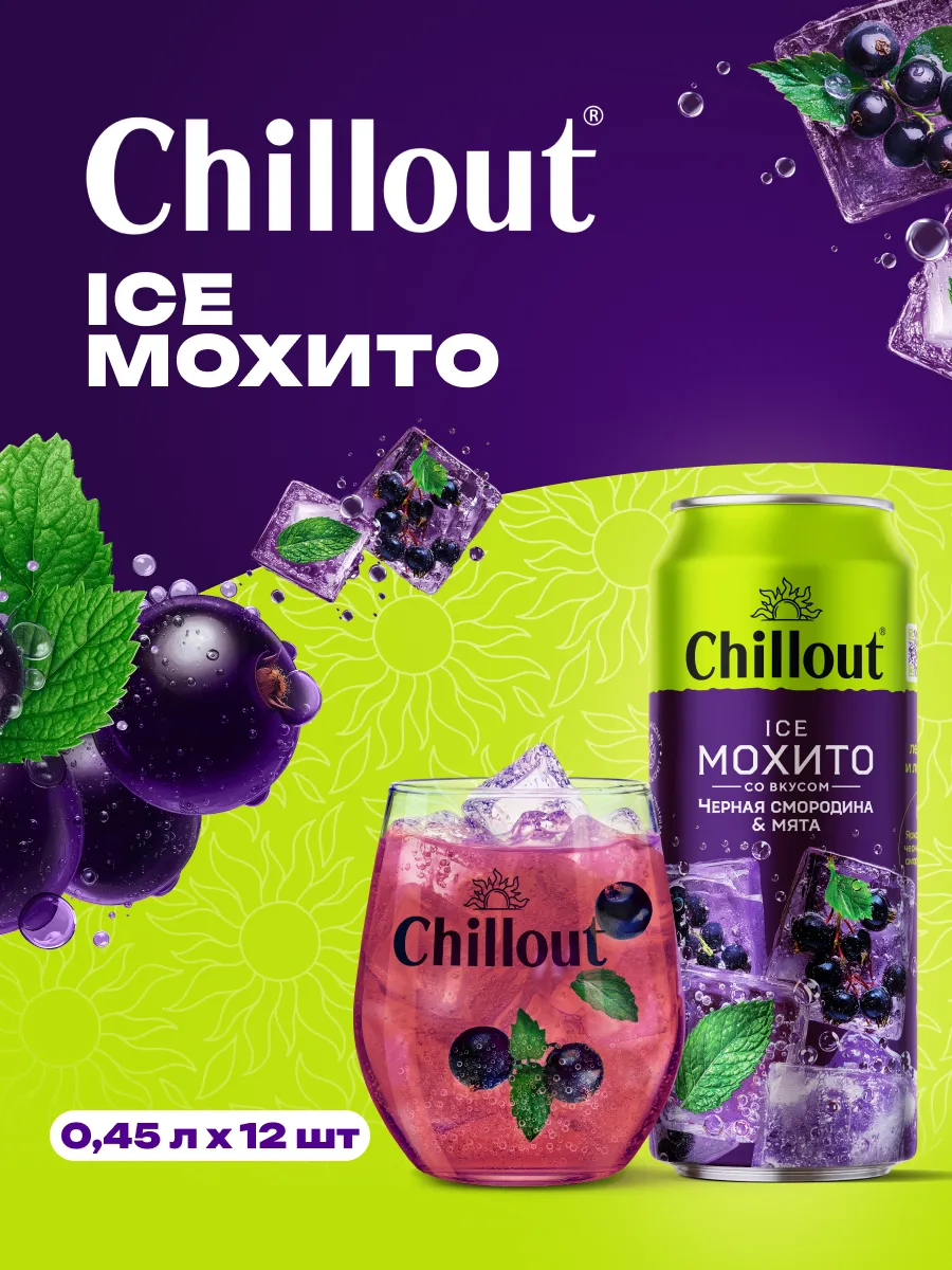 Лимонад "Ice Mojito" газированный 0,45 л х 12 шт