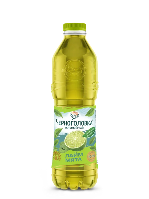 Черноголовка Холодный чай Зеленый со вкусом Мята-лайм, 1 л х 6 шт, 1 л, 6 шт, фото 2