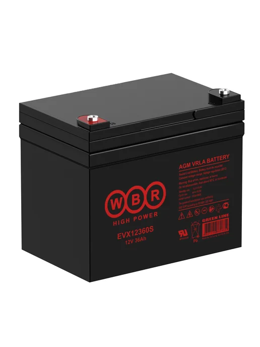 WBR EVX12360S аккумулятор для инвалидной коляски, вариант, фото 2