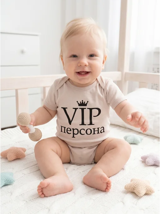 LITTLE WORLD OF ALENA Боди нательное, слип, серый, фото 2