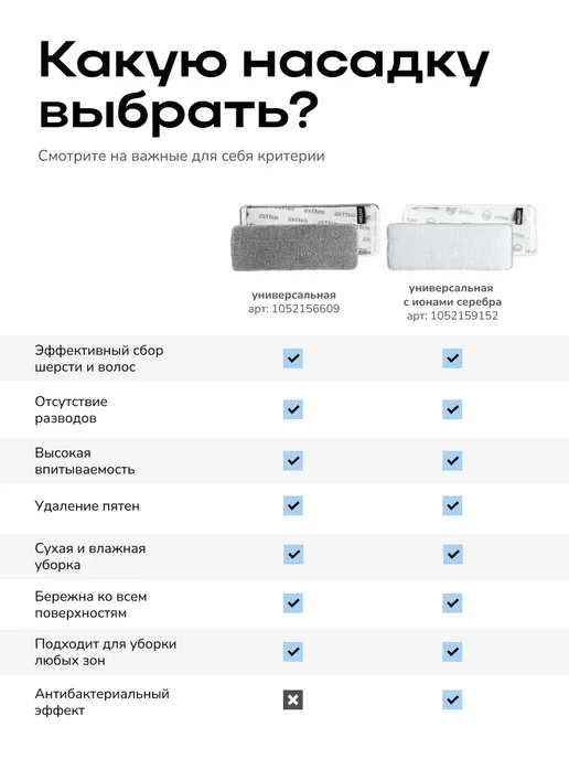 ZETTER Насадка универсальная из микрофибры для швабры S 2.0, серый, фото 4