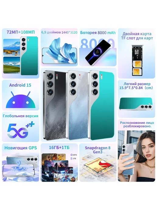 Смартфон Spark Camon 40 Pro 12/1024 ГБ, белый, фото 3