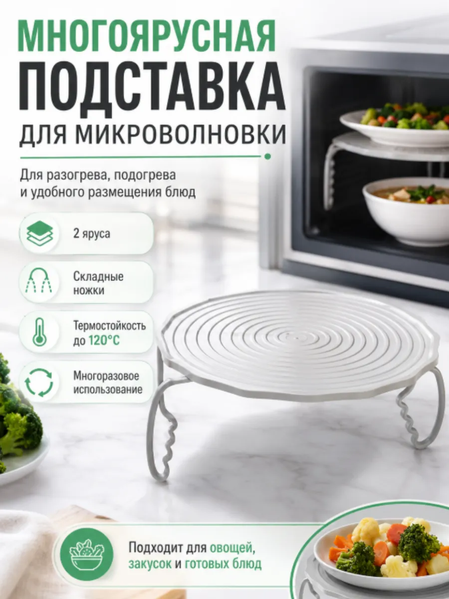 Многоярусная подставка для микроволновки