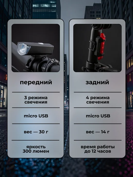 KMS Фонарь для велосипеда, черный, фото 3