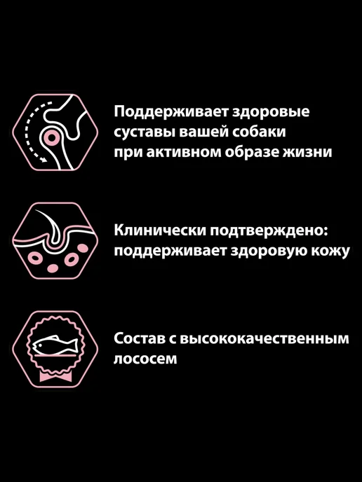 Сухой корм PRO PLAN Skin для собак, взрослые, средние, чувствительное пищеварение, лосось, 7 кг, фото 4