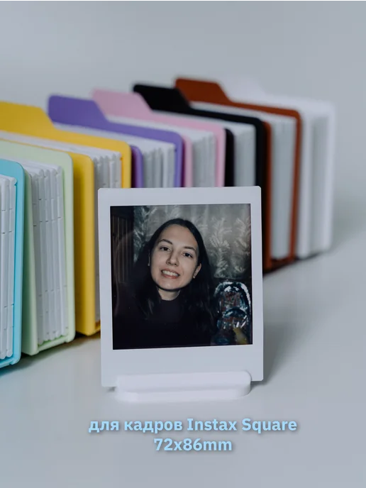 ISMO Альбом-папка для Instax SQUARE "SnapDock" Vintage Drive, коричневый, фото 2