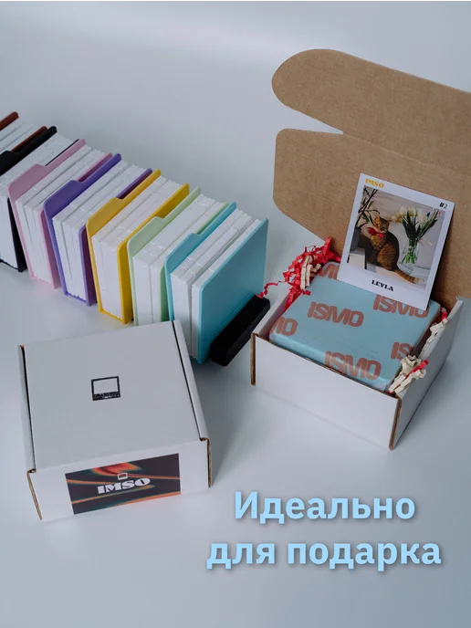 ISMO Альбом-папка для Instax SQUARE "SnapDock" Vintage Drive, коричневый, фото 6