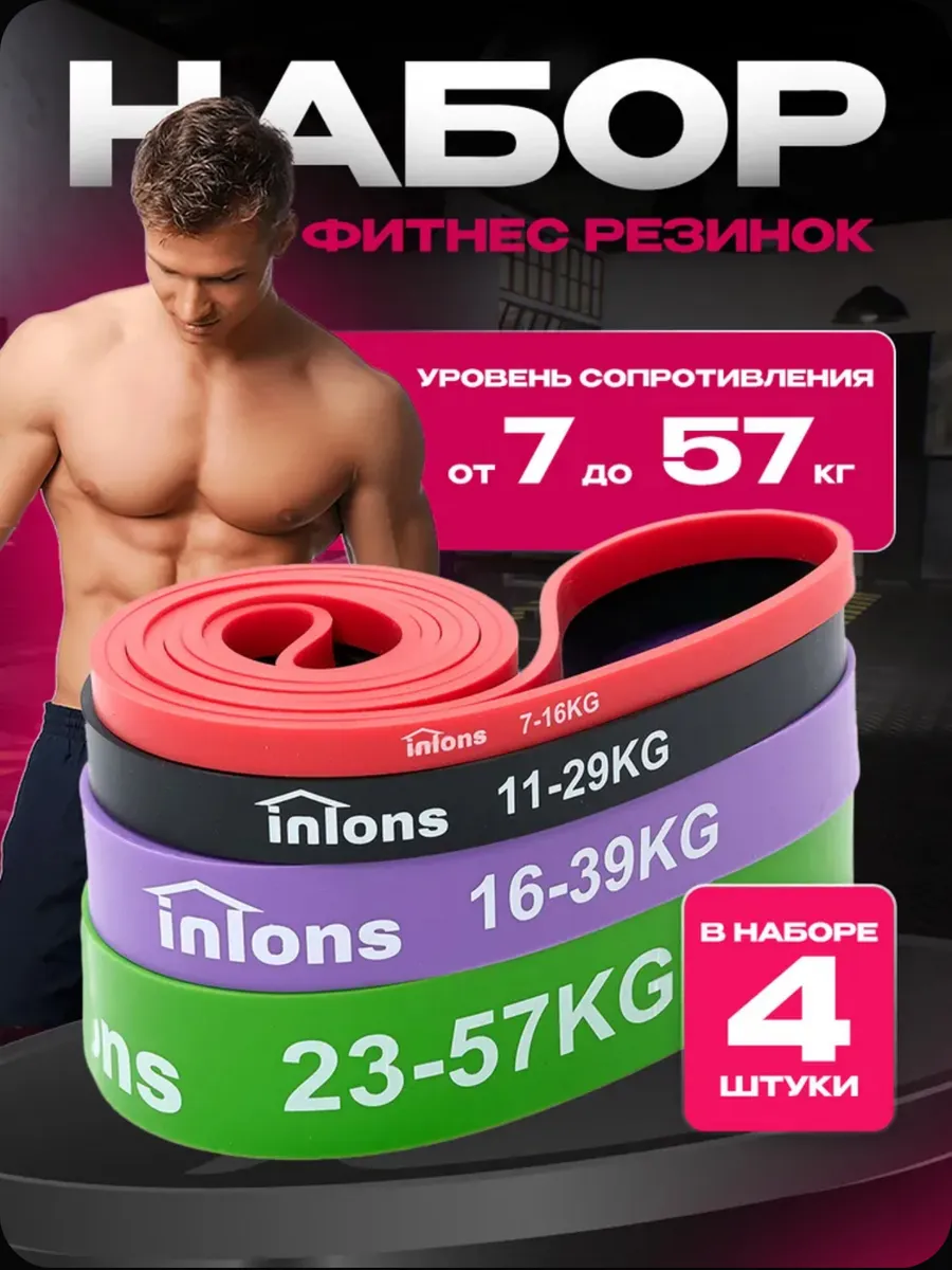Резинки эспандер для фитнеса