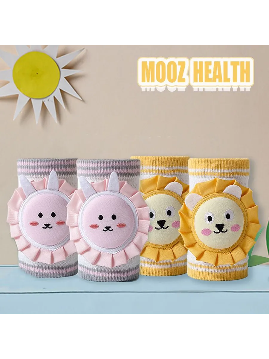 Детские наколенники MOOZ HEALTH для ползания, 4 пары