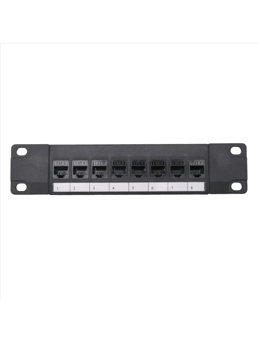 8-портовая прямая коммутационная панель CAT6 RJ45 сетевой ка
