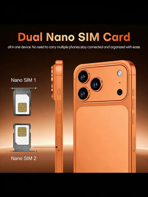 Смартфон Pro Max I Phone 17 Pro Max 6/512 ГБ, оранжевый, фото 2