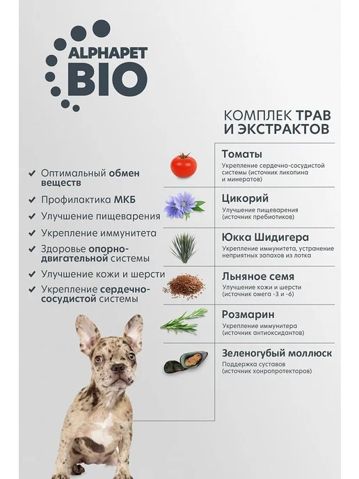 Сухой корм AlphaPet для собак, щенки, говядина, 7 кг, фото 7