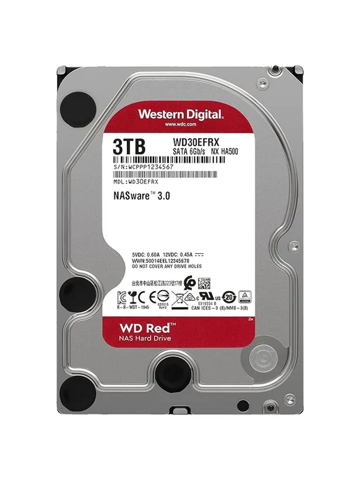 Western Digital Жесткий диск 3ТБ 3.5" SATA III 5400 RPM 64МБ WD30EFRX, 3 ТБ, фото 2