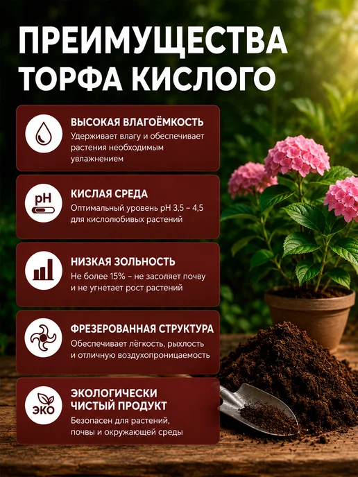 Торф Кислый 60 литров, Кислый литров, фото 3