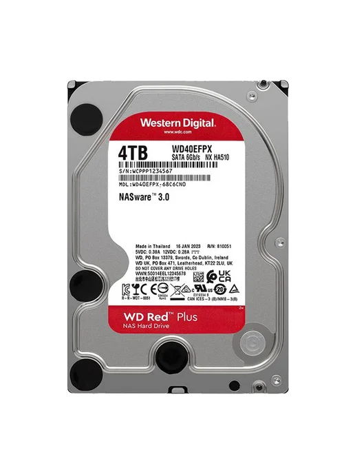 Western Digital Жесткий диск 4ТБ 3.5" SATA III 5400 RPM 256МБ WD40EFPX, 4 ТБ, фото 2