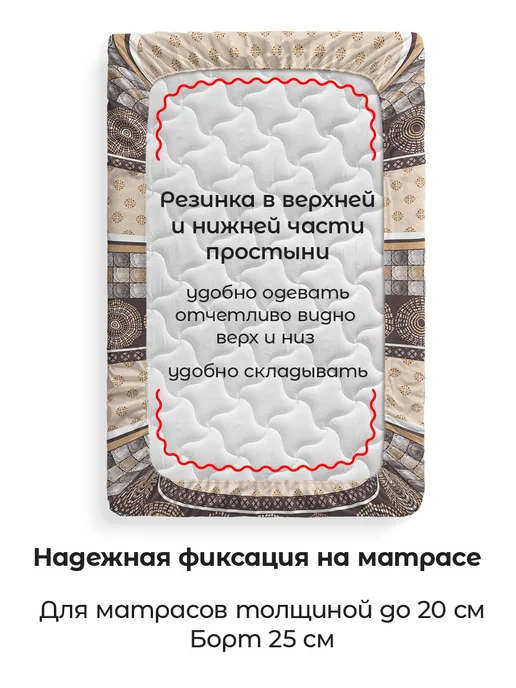 Свит Простынь на резинке 160х200 хлопок бязь, 160x200, фото 5