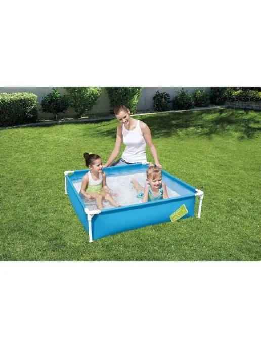 Bestway Бассейн каркасный детский My First Pool, голубой, фото 3