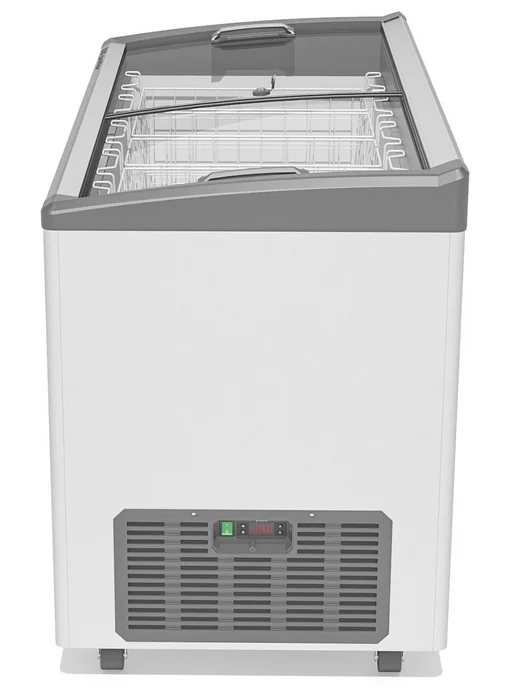Морозильный ларь Gellar FG 400 E красный, серый, фото 4