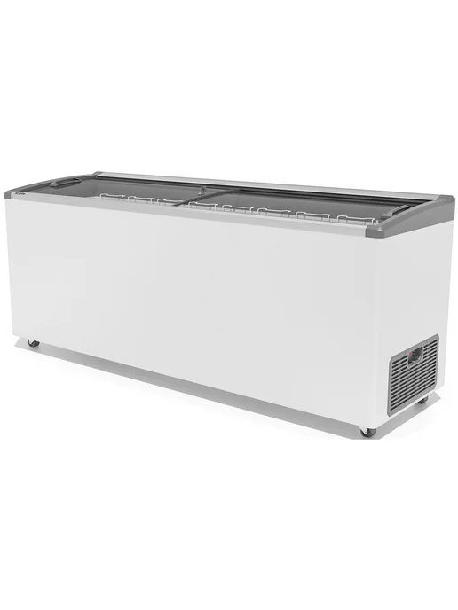 Морозильный ларь Gellar FG 700 E красный, серый