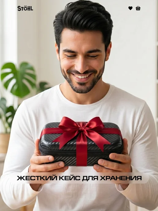 STOHL Машинка для бритья электробритва мужская, черный, фото 6