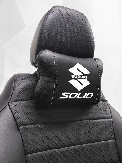 Подушка на подголовник, аксессуар для Suzuki Solio, черный, фото 7