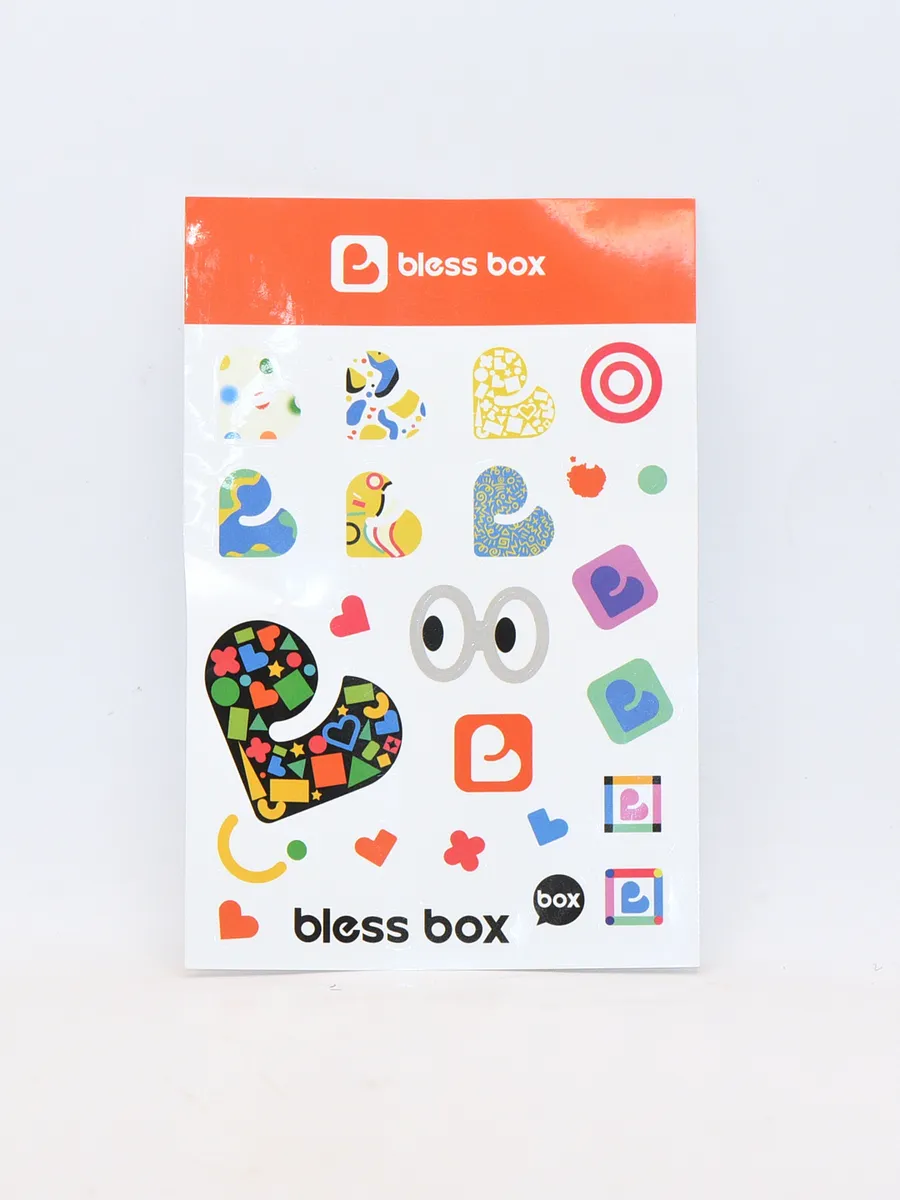 Наклейки bless box 10*15см