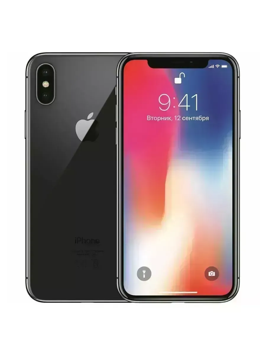 Смартфон Apple iPhone X 64 ГБ, черный