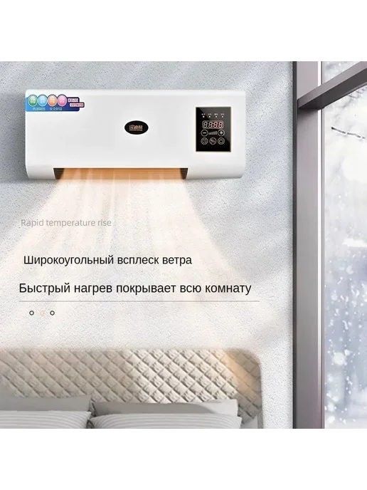 Тепловентилятор КЕРАМИЧЕСКИЙ обогреватель настенный, завеса, вариант, фото 3