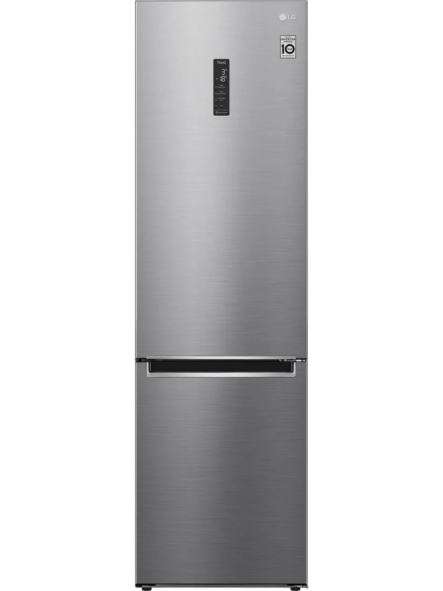 LG Холодильник двухкамерный GA-B509MMQM, No Frost, серебристый