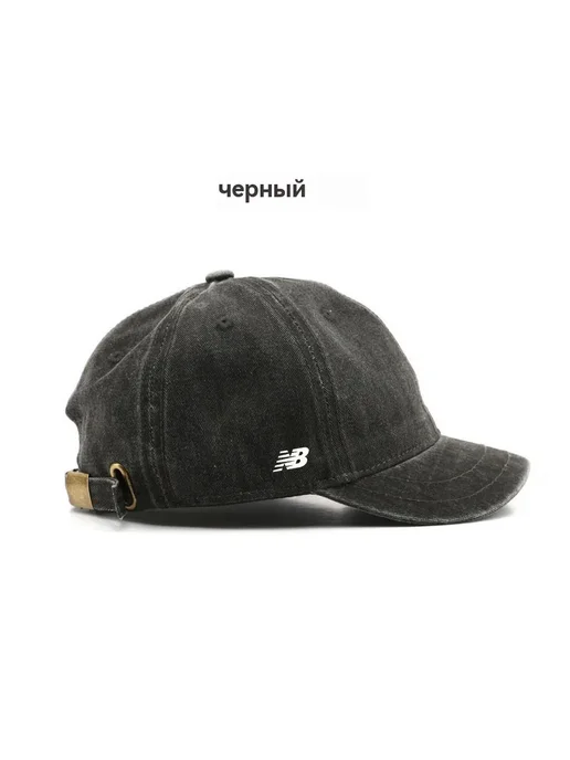 New Balance Бейсболка с узким козырьком в нежном спокойном дизайне, серый, фото 2