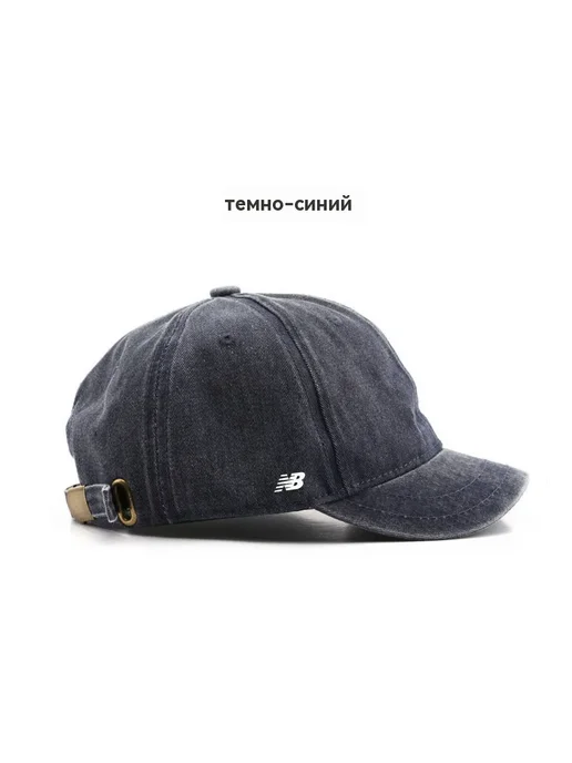 New Balance Бейсболка с узким козырьком в нежном спокойном дизайне, серый, фото 5