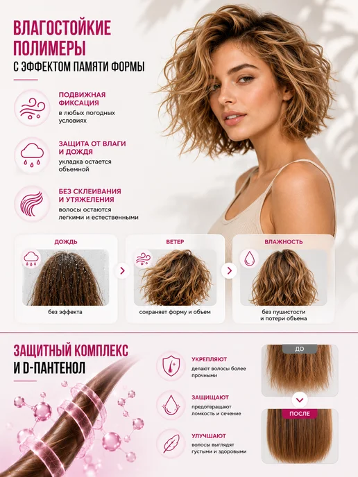 Витэкс Текстурайзер для волос подвижная фиксация, La Belle STYLING, 200 мл, фото 3
