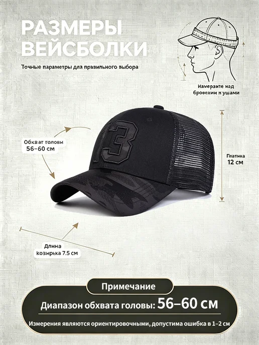 Бейсбольная кепка с вышивкой 13, зеленый, фото 4